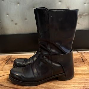 Vero Cuoio black leather boots